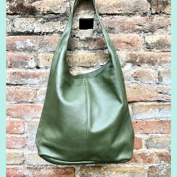 Made In Italy Boho Leather Tote Bag - Picture 6 of 9